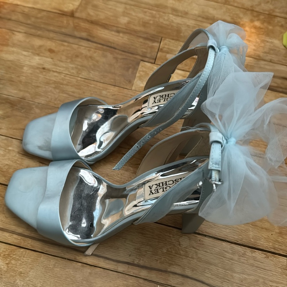 Barkley Mischka Blue Heel